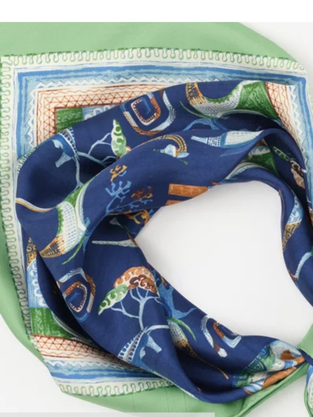 J. McLaughlin Amoura Silk Scarf in The Wild Square